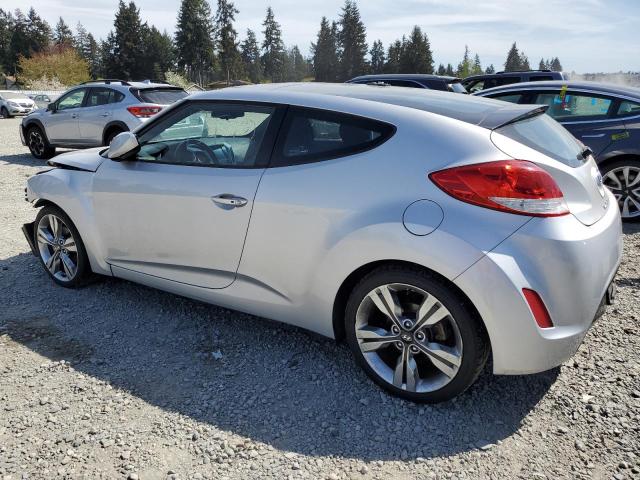 KMHTC6AD7HU321378 - 2017 HYUNDAI VELOSTER SILVER photo 2