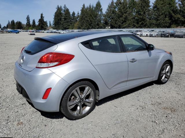 KMHTC6AD7HU321378 - 2017 HYUNDAI VELOSTER SILVER photo 3