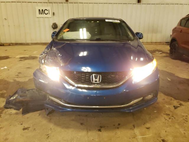 19XFB2F95DE084318 - 2013 HONDA CIVIC EXL BLUE photo 5
