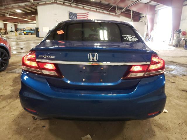 19XFB2F95DE084318 - 2013 HONDA CIVIC EXL BLUE photo 6