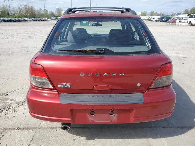 JF1GG65592H825045 - 2002 SUBARU IMPREZA TS RED photo 6