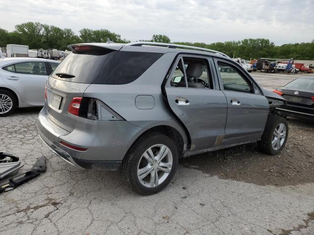 4JGDA5HB8CA017396 - 2012 MERCEDES-BENZ ML 350 4MATIC SILVER photo 3