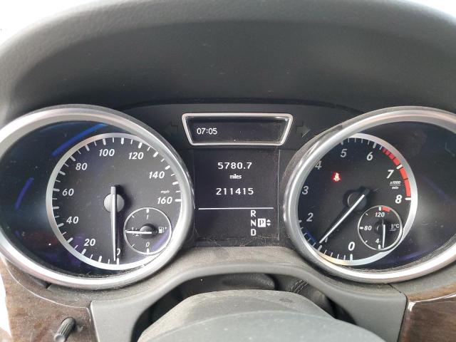 4JGDA5HB8CA017396 - 2012 MERCEDES-BENZ ML 350 4MATIC SILVER photo 9