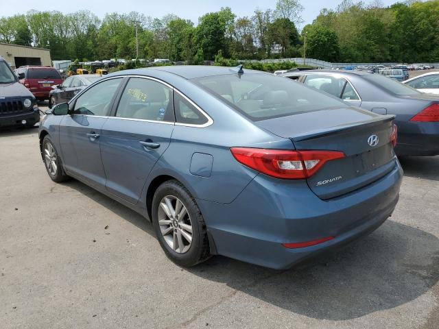 5NPE24AF6FH197908 - 2015 HYUNDAI SONATA SE BLUE photo 2