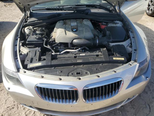 WBAEK73405B325098 - 2005 BMW 6 SERIES CI AUTOMATIC SILVER photo 11