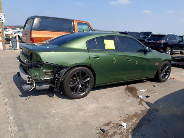 2C3CDXGJ1KH742306 - 2019 DODGE CHARGER SCAT PACK GREEN photo 3