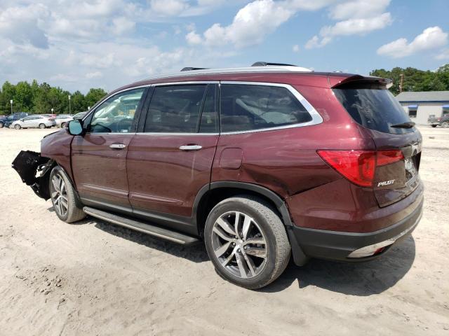 5FNYF5H99JB014354 - 2018 HONDA PILOT TOURING BURGUNDY photo 2