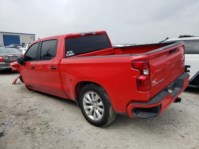 1GCPABEK3NZ516373 - 2022 CHEVROLET SILVERADO C1500 CUSTOM RED photo 2