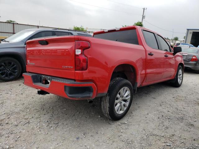 1GCPABEK3NZ516373 - 2022 CHEVROLET SILVERADO C1500 CUSTOM RED photo 3