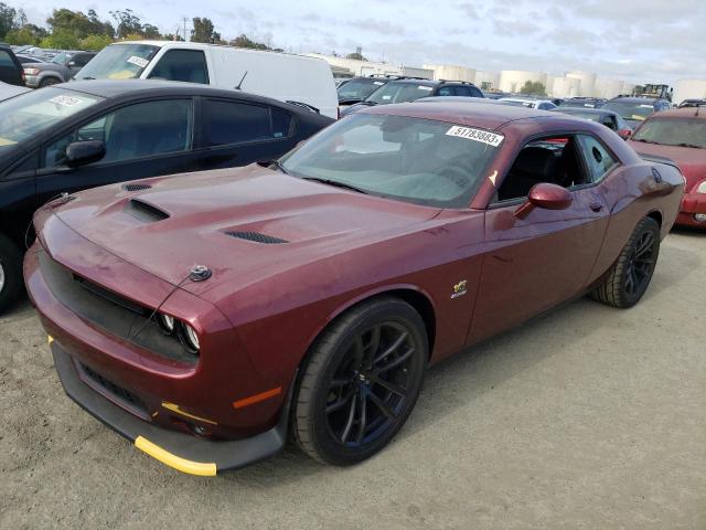 2C3CDZFJ0MH651656 - 2021 DODGE CHALLENGER R/T SCAT PACK BURGUNDY photo 1