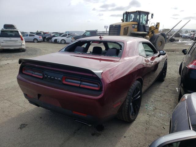 2C3CDZFJ0MH651656 - 2021 DODGE CHALLENGER R/T SCAT PACK BURGUNDY photo 3