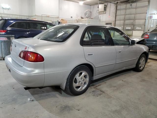 1NXBR12E02Z635790 - 2002 TOYOTA COROLLA CE SILVER photo 3