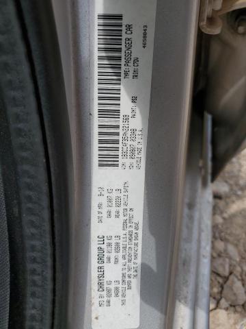 1B3CC4FB5AN221569 - 2010 DODGE AVENGER SXT SILVER photo 12