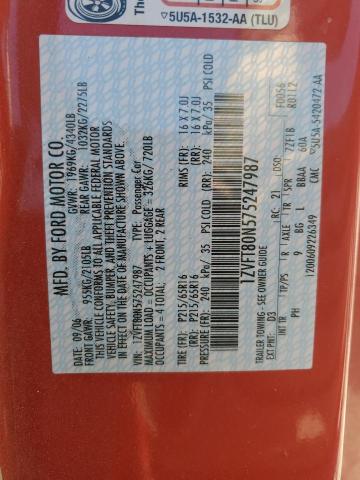 1ZVFT80N575247987 - 2007 FORD MUSTANG RED photo 12