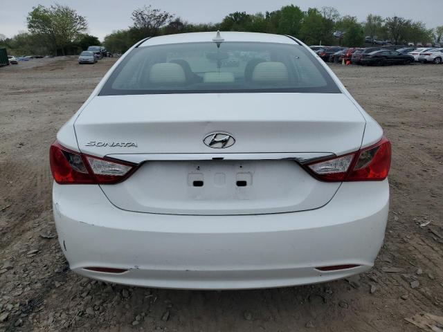 5NPEB4AC2CH330875 - 2012 HYUNDAI SONATA GLS WHITE photo 6