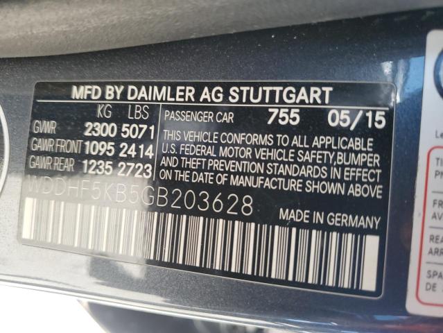 WDDHF5KB5GB203628 - 2016 MERCEDES-BENZ E 350 CHARCOAL photo 13