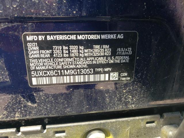 5UXCX6C11M9G13053 - 2021 BMW X7 ALPINA XB7 Bleu photo 13