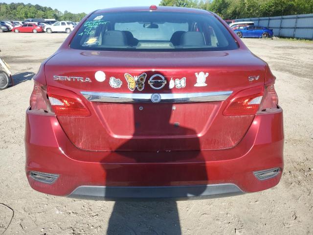 3N1AB7AP4KY263106 - 2019 NISSAN SENTRA S RED photo 6