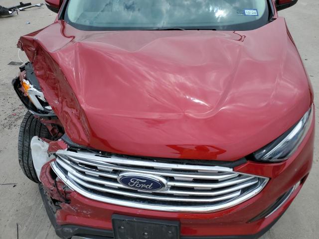 2FMPK4J93LBB05837 - 2020 FORD EDGE SEL RED photo 11