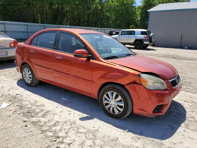 KNADH4A37A6661191 - 2010 KIA RIO LX ORANGE photo 4