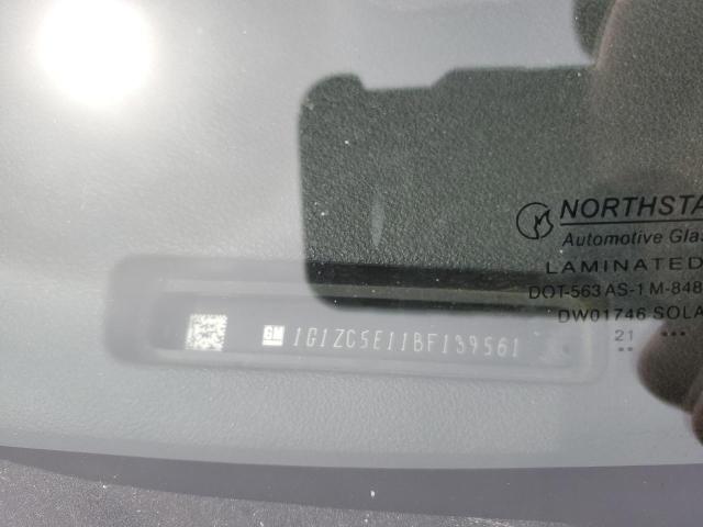 1G1ZC5E11BF139561 - 2011 CHEVROLET MALIBU 1LT CHARCOAL photo 12