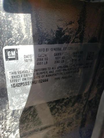 1G4ZP5SS1HU162444 - 2017 BUICK LACROSSE ESSENCE CHARCOAL photo 12