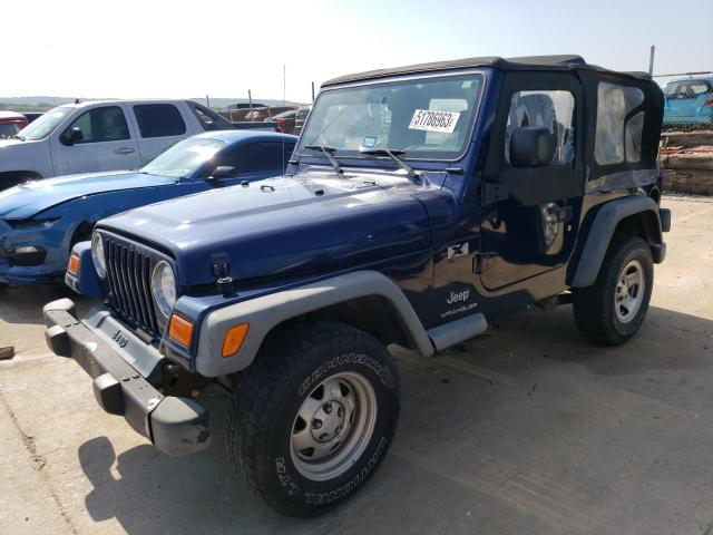 1J4FA39S93P331386 - 2003 JEEP WRANGLER COMMANDO BLUE photo 1