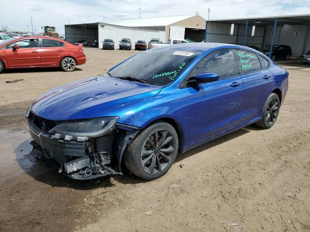 1C3CCCBG1FN652125 - 2015 CHRYSLER 200 S BLUE photo 1