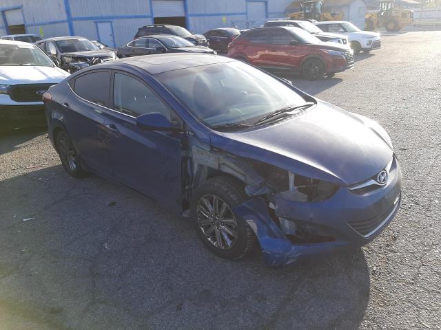 KMHDH4AE1FU426434 - 2015 HYUNDAI ELANTRA SE BLUE photo 4