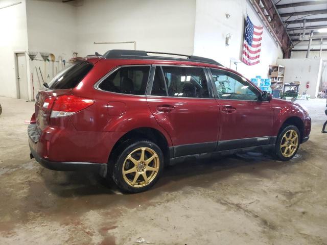 4S4BREKC6C2216104 - 2012 SUBARU OUTBACK 3.6R LIMITED BURGUNDY photo 3