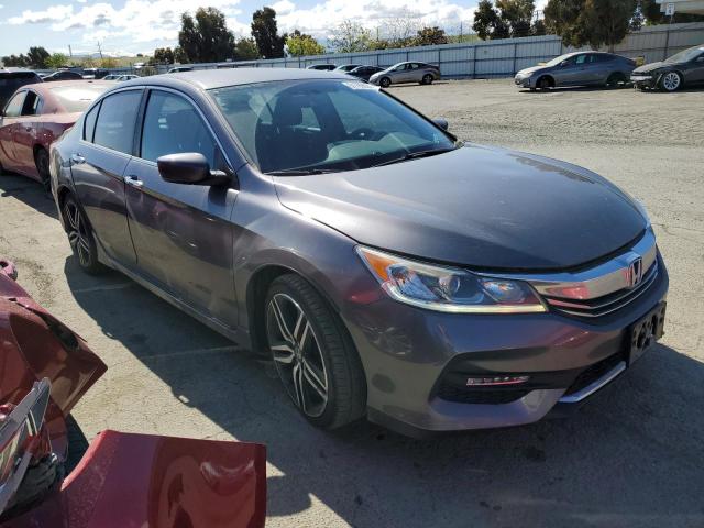 1HGCR2F56GA240970 - 2016 HONDA ACCORD SPORT GRAY photo 4