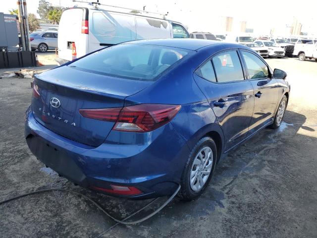 5NPD74LF0KH497397 - 2019 HYUNDAI ELANTRA SE BLUE photo 3