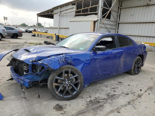 2C3CDXCT5MH625452 - 2021 DODGE CHARGER R/T BLUE photo 1