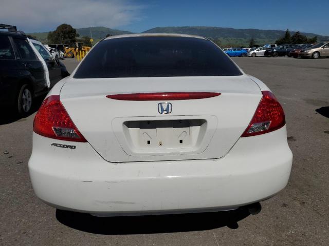 1HGCM72347A011851 - 2007 HONDA ACCORD LX WHITE photo 6