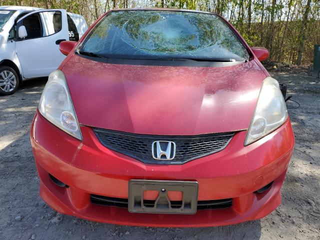 JHMGE88419S046927 - 2009 HONDA FIT SPORT RED photo 5