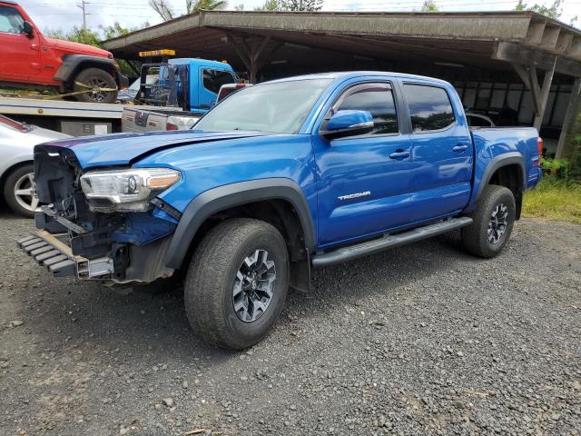 3TMCZ5AN2HM084437 - 2017 TOYOTA TACOMA DOUBLE CAB BLUE photo 1