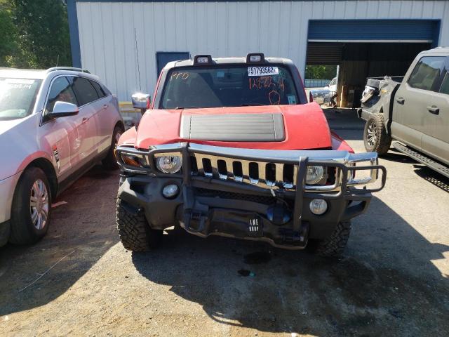 5GNEN13E098128824 - 2009 HUMMER H3T RED photo 9