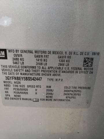 3GYFNBEY5BS542447 - 2011 CADILLAC SRX PERFORMANCE COLLECTION Алтын фото 13