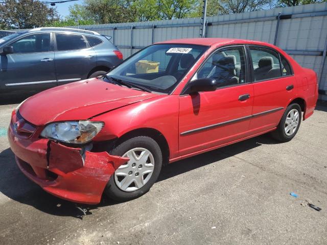 1HGES16365L005346 - 2005 HONDA CIVIC DX VP Qırmızı foto 1