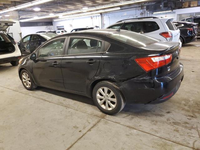 KNADN4A30E6354542 - 2014 KIA RIO EX BLACK photo 2