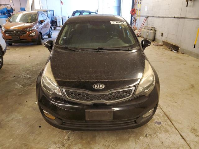 KNADN4A30E6354542 - 2014 KIA RIO EX BLACK photo 5