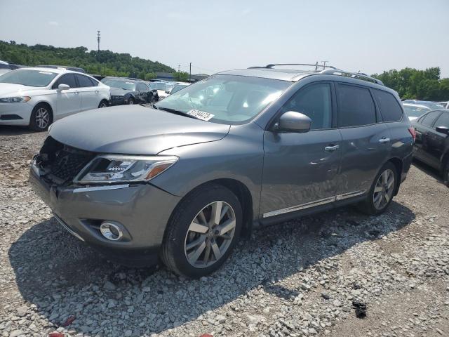 5N1AR2MM8FC670658 - 2015 NISSAN PATHFINDER S GRAY photo 1