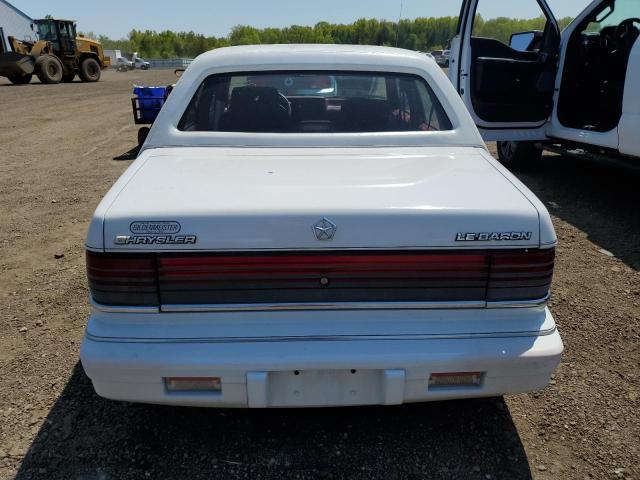 3C3XA5630NT351502 - 1992 CHRYSLER LEBARON LANDAU A-BODY WHITE photo 6