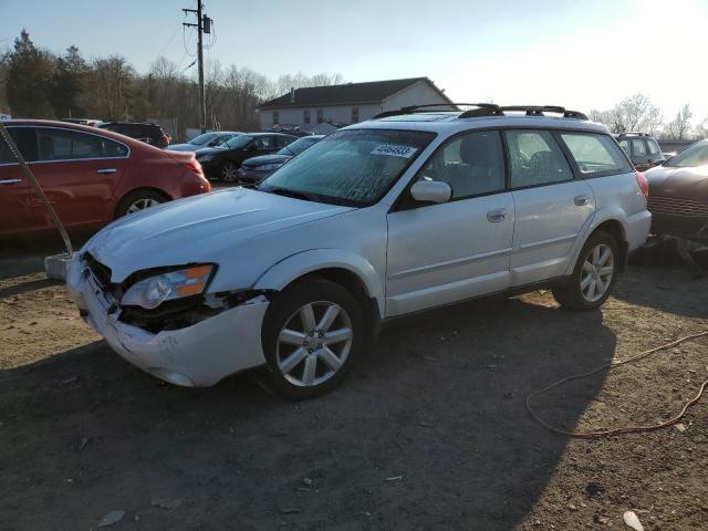 4S4BP62C367303235 - 2006 SUBARU LEGACY OUTBACK 2.5I LIMITED WHITE photo 1