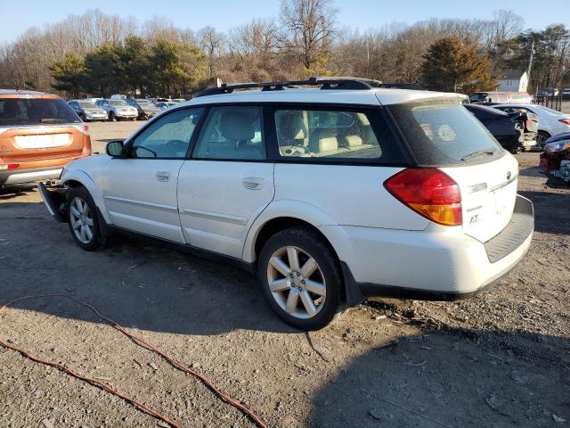 4S4BP62C367303235 - 2006 SUBARU LEGACY OUTBACK 2.5I LIMITED WHITE photo 2