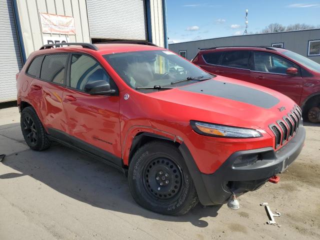 1C4PJMBB8HW666548 - 2017 JEEP CHEROKEE TRAILHAWK Qırmızı foto 4