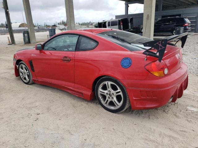 KMHHN65F74U128542 - 2004 HYUNDAI TIBURON GT RED photo 2