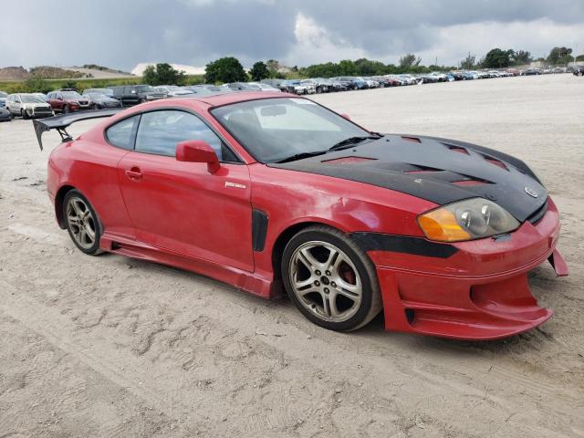 KMHHN65F74U128542 - 2004 HYUNDAI TIBURON GT RED photo 4