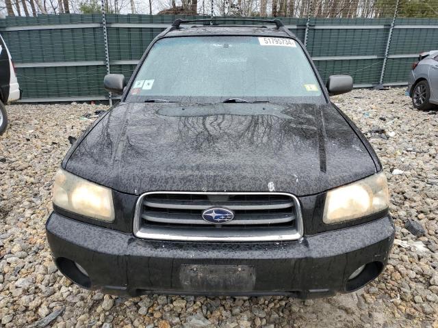 JF1SG65613H733884 - 2003 SUBARU FORESTER 2.5XS შავი ფოტო 5