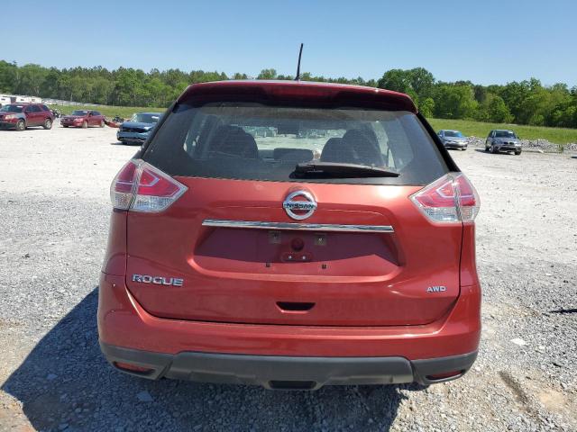 KNMAT2MV0FP556516 - 2015 NISSAN ROGUE S RED photo 6